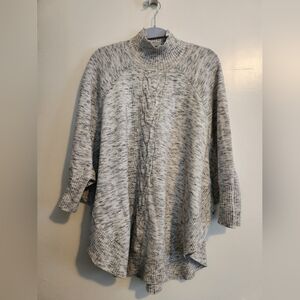 Sz S/M Turtleneck Ponco Sweater